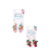Great Pretenders Jingle All The Way earrings - pierced or clip-on