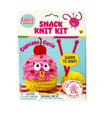Bright Stripes Snack Knit Kit - Cupcake Cutie (8+)
