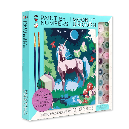Bright Stripes Paint by Numbers Kit - Forest Moon (8+)