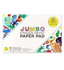 Bright Stripes Jumbo Finger Paint Paper Pad (3+)
