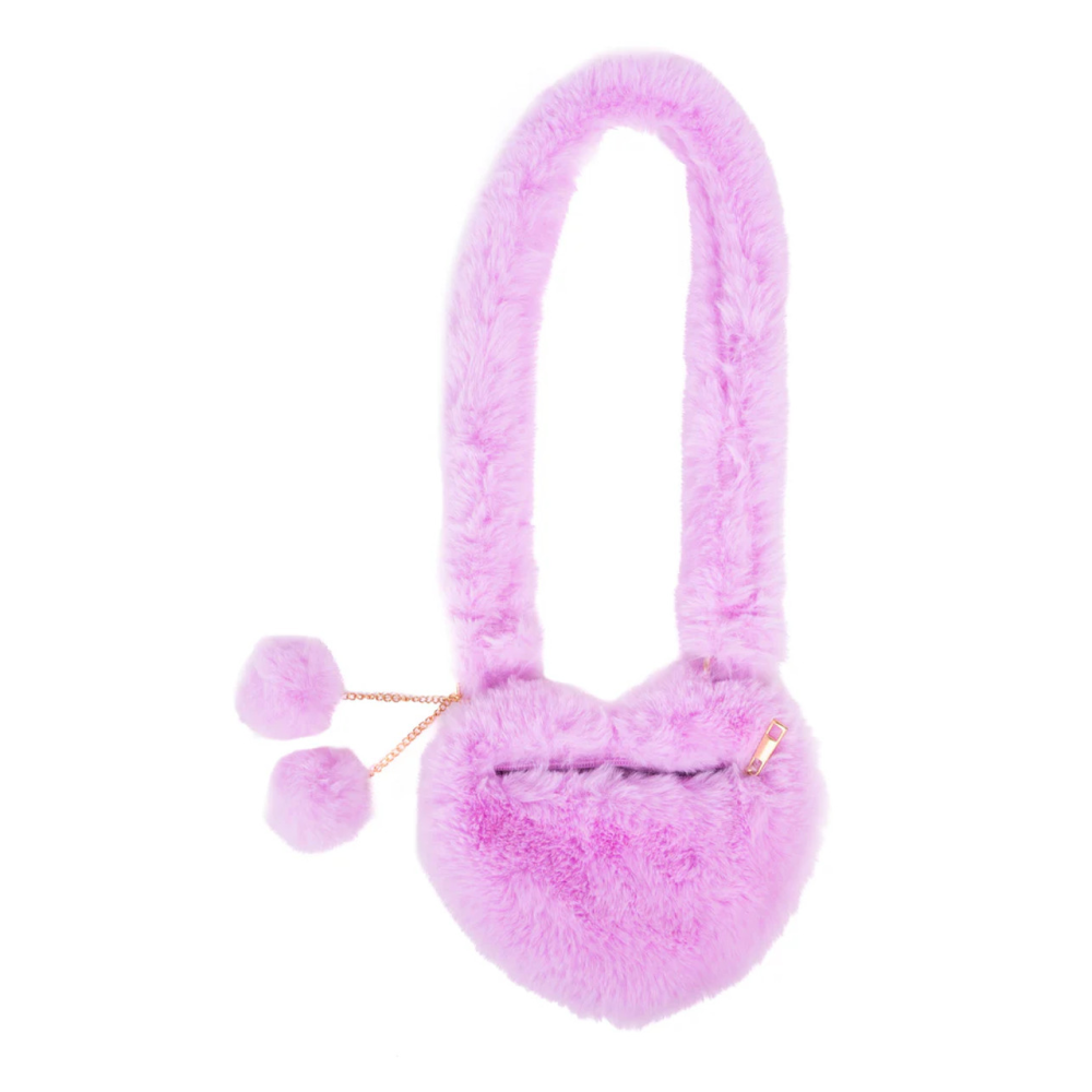 Great Pretenders Lilac Love Furry Purse