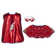 Great Pretenders Superhero Tutu, Cape & Mask, red, (size 4-6)