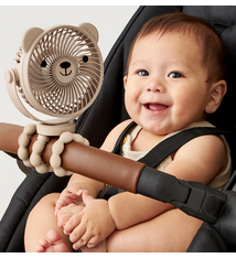 itzy ritzy Itzy Breezy Bear 3-speed stroller Fan --Beige