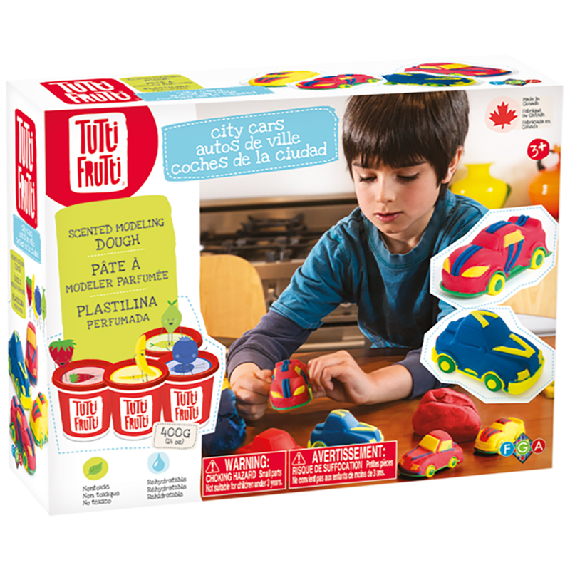 Tutti Fruiti City Cars Scented Modelling Dough Kit (3+)