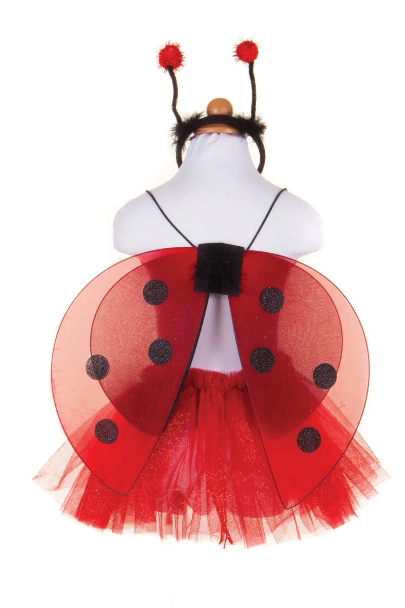Great Pretenders Glitter LadybugTutu with Wings & Headband size 4-6