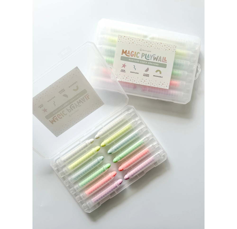 Cherrypick Dustless Chalk Crayons - Neon (Box of 12)