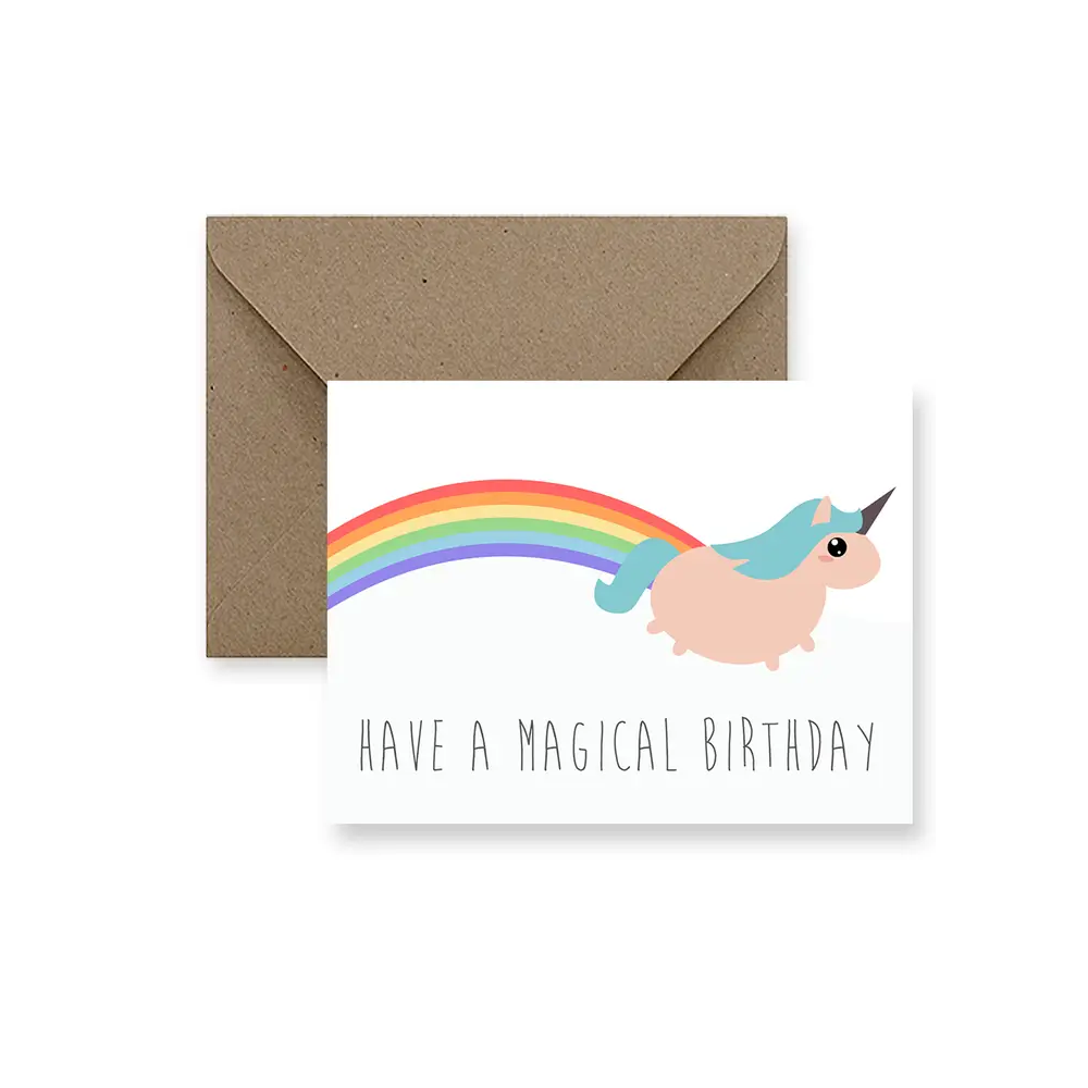 IMPAPER Unicorn Magical Birthday - B7