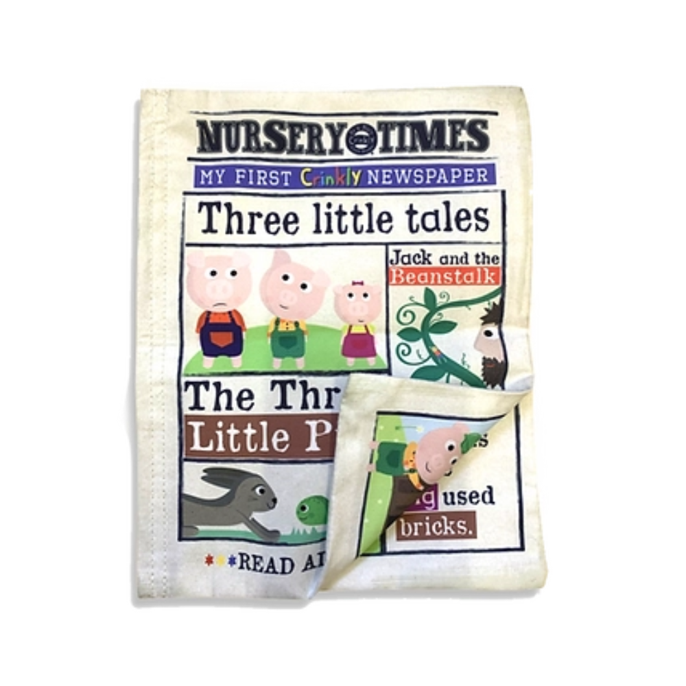 Jo & Nic's Crinkly Cloth Books Nursery Times - My First Crinkly Newspaper (0+)