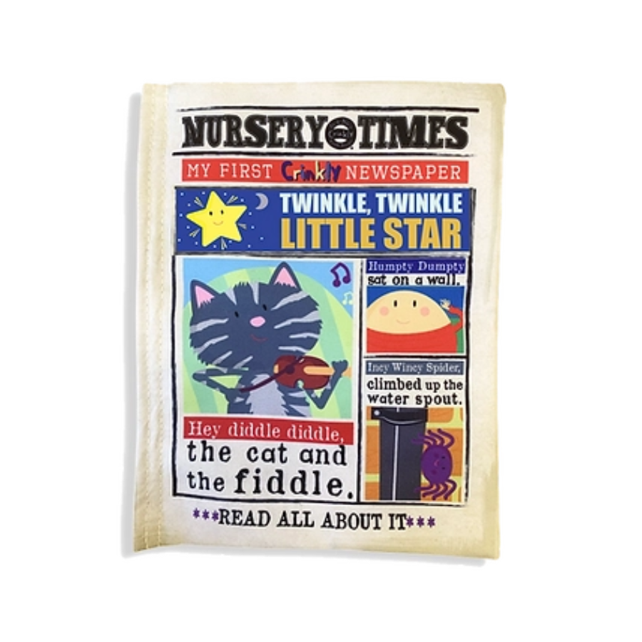 Jo & Nic's Crinkly Cloth Books Nursery Times - My First Crinkly Newspaper (0+)