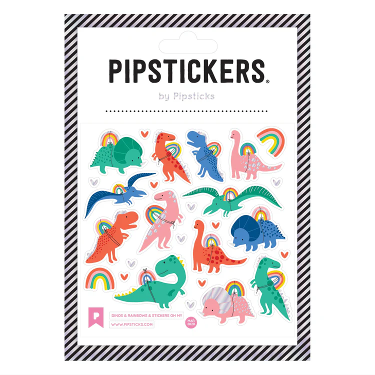 Pipsticks Dinos, Rainbows, Stickers