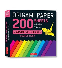 Tuttle Origami Paper: Rainbow Colors  (200 sheets)