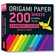 Tuttle Origami Paper: Rainbow Colors  (200 sheets)