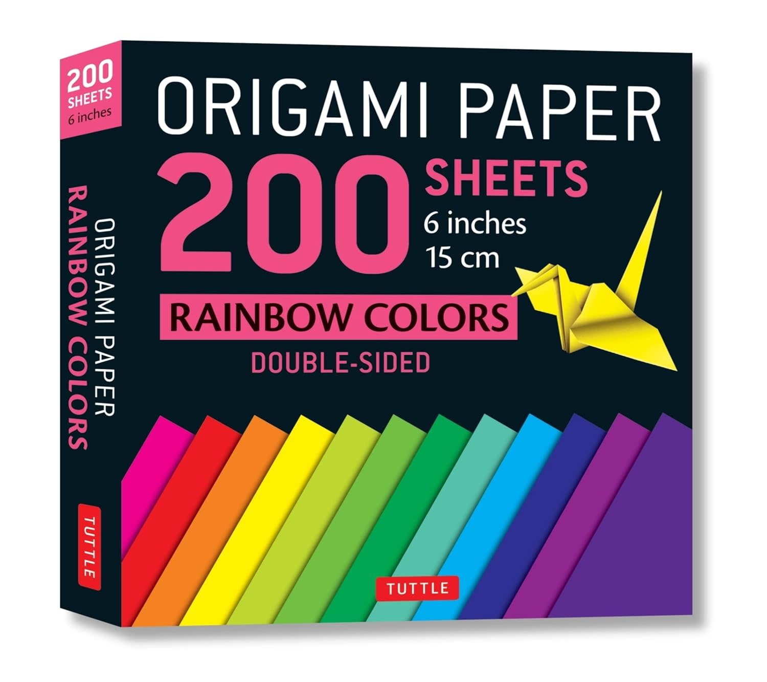 Tuttle Origami Paper: Rainbow Colors  (200 sheets)