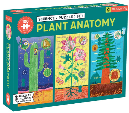 Mudpuppy Science Puzzle set (3 x 100pcs)