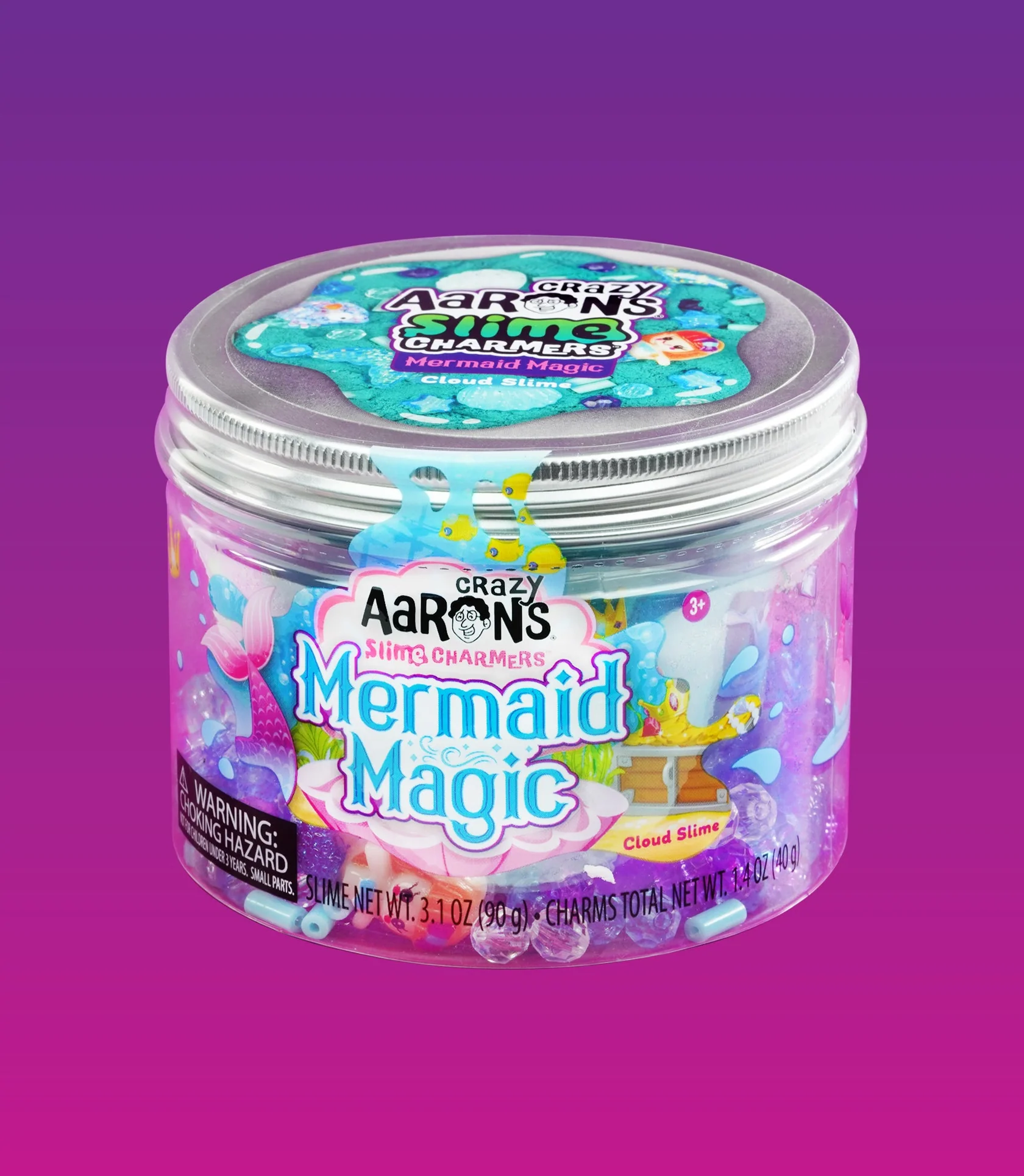 Crazy Aaron’s Crazy Aarons Slime Charmers: Mermaid Magic (3.1 oz/1.4oz) 3+