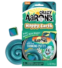 Crazy Aaron’s Crazy Aarons Happy Earth (magnetic/magnet included) Thinking Putty (3.2 oz) 8+