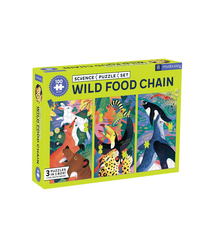 Mudpuppy Wild Food Chain Science Puzzle Set (3 x 100 pieces)