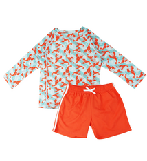 Zoocchini Rashguard Swim Top and Short Set
