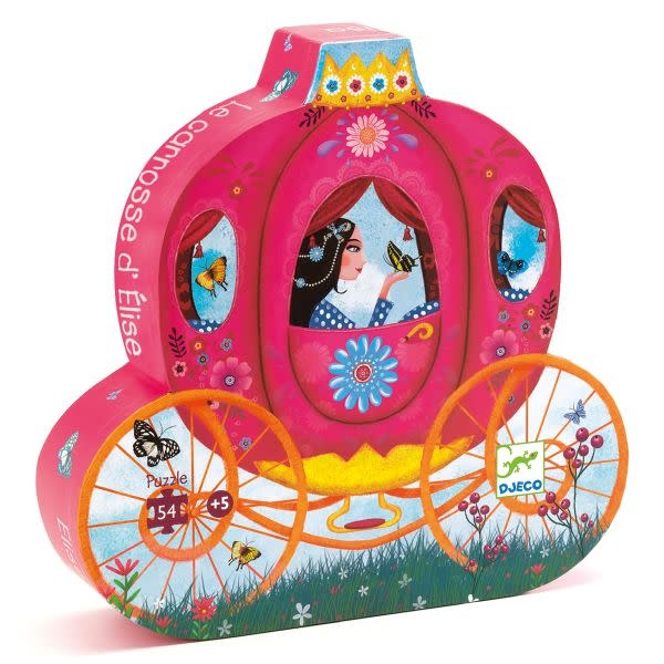djeco Elise's Carriage Silhouette Puzzle (54 pcs)