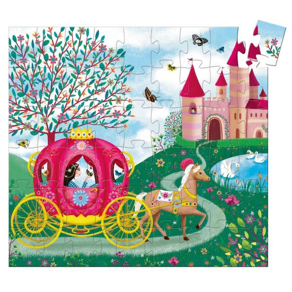 djeco Elise's Carriage Silhouette Puzzle (54 pcs)