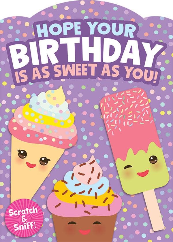 Playhouse Hope Your Birthday is as Sweet as You! Scratch & Sniff card