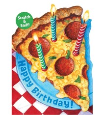 Playhouse Happy Birthday --Pizza Scratch & Sniff card
