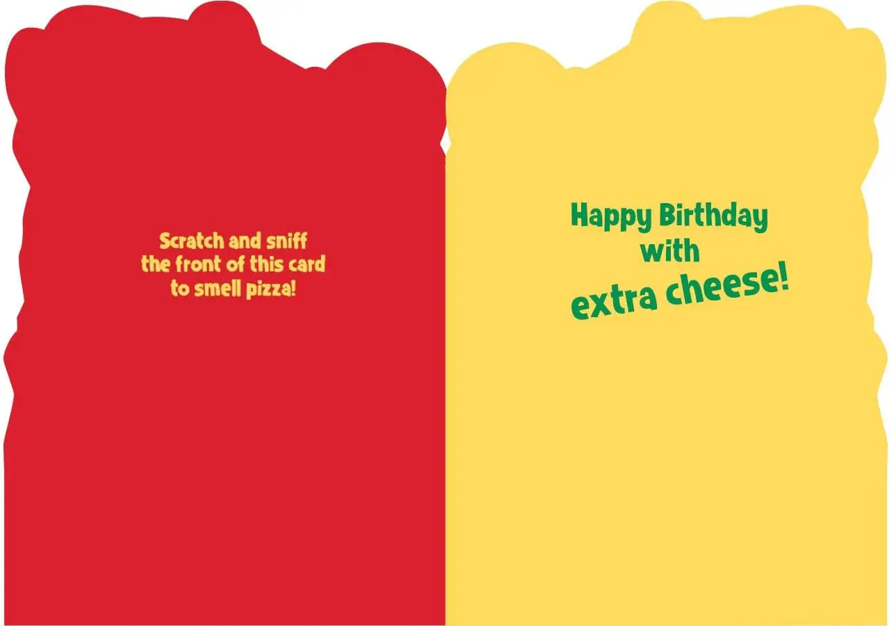 Playhouse Happy Birthday --Pizza Scratch & Sniff card
