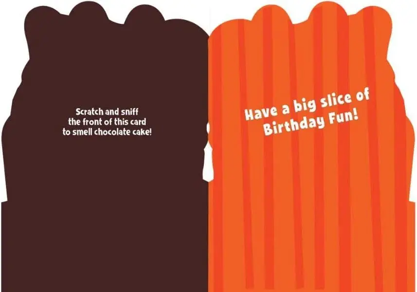 Playhouse Happy Birthday Chocolate cake Scratch & Sniff card