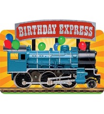 Playhouse Birthday Express foil greeting card