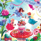 Playhouse Fairy Garden Party glitter greeting card