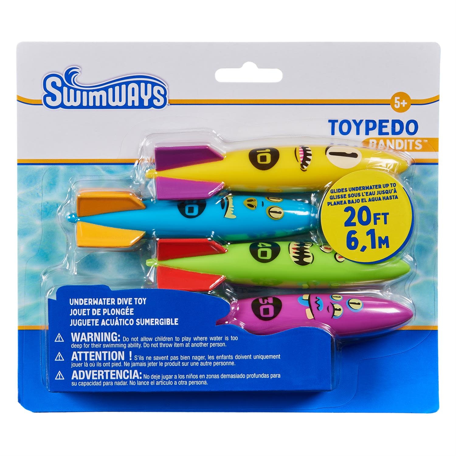 Swimways Toypedo Bandits  Underwater Dive Toy (5+)
