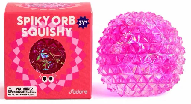 J'adore Spiky Orb Squishy Stress Ball (3+)