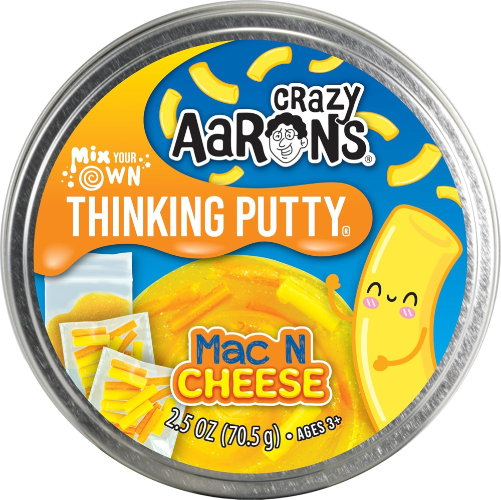 Crazy Aaron’s Crazy Aaron's Mac N Cheese Mix Your Own Thinking Putty 3.2 oz (3+)