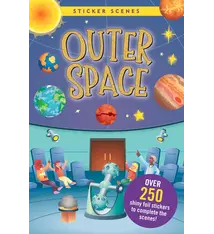 Peter Pauper Press Sticker Scenes --Outer Space (5+)