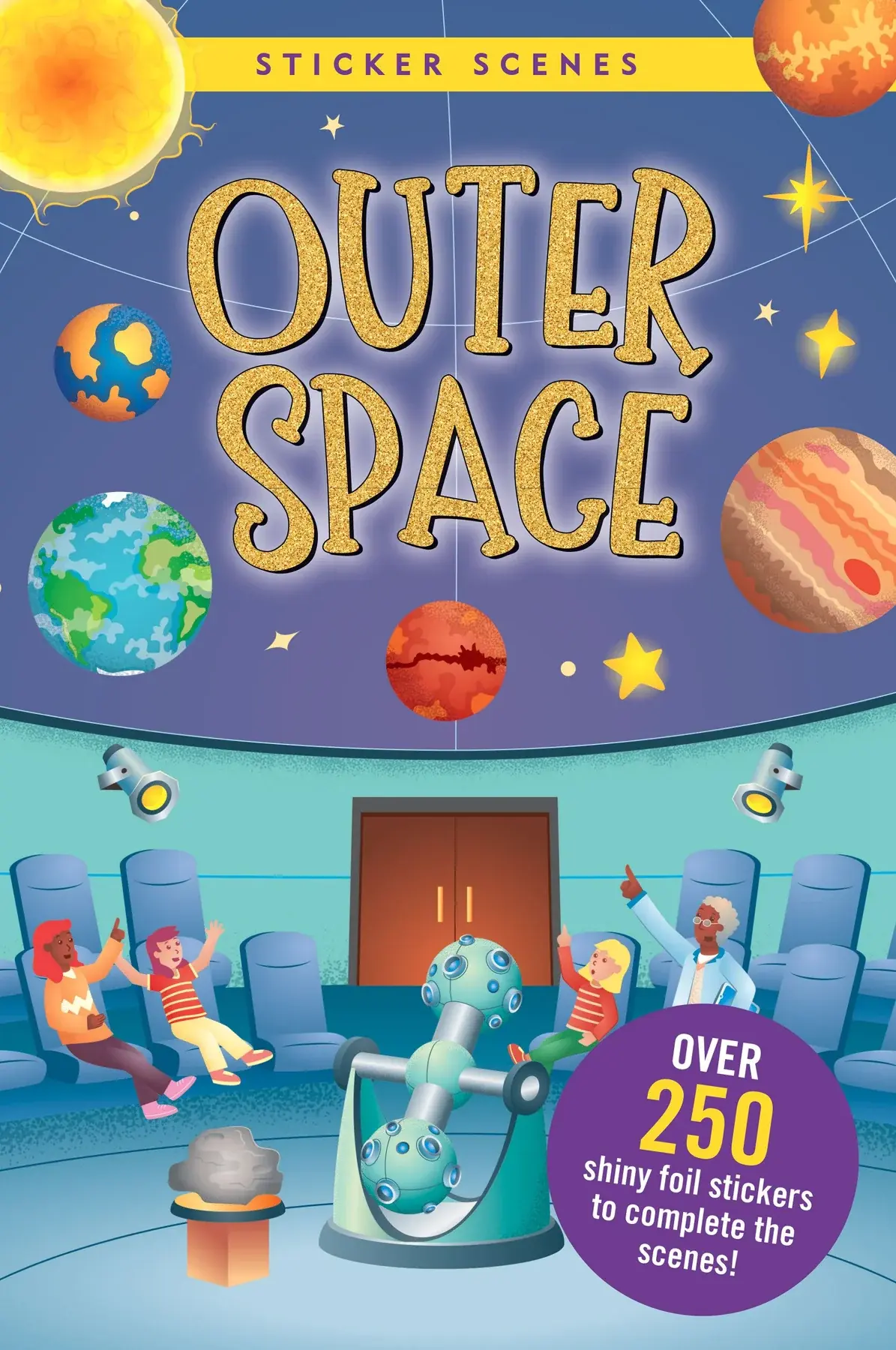 Peter Pauper Press Sticker Scenes --Outer Space (5+)