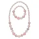 Great Pretenders Pearly Pink Necklace & Bracelet Set (3+)