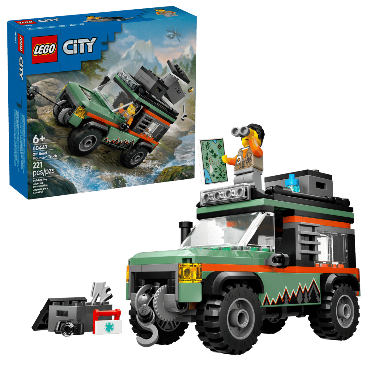 Lego Lego City Off-Road 4x4 Mountain Truck 60447 (221 pcs) 6+