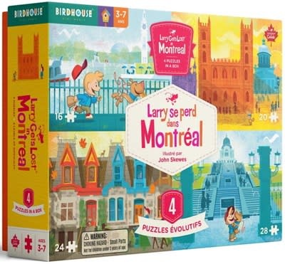 Larry Gets Lost in Montreal - 4 Puzzles in a Box (ages 3-7)