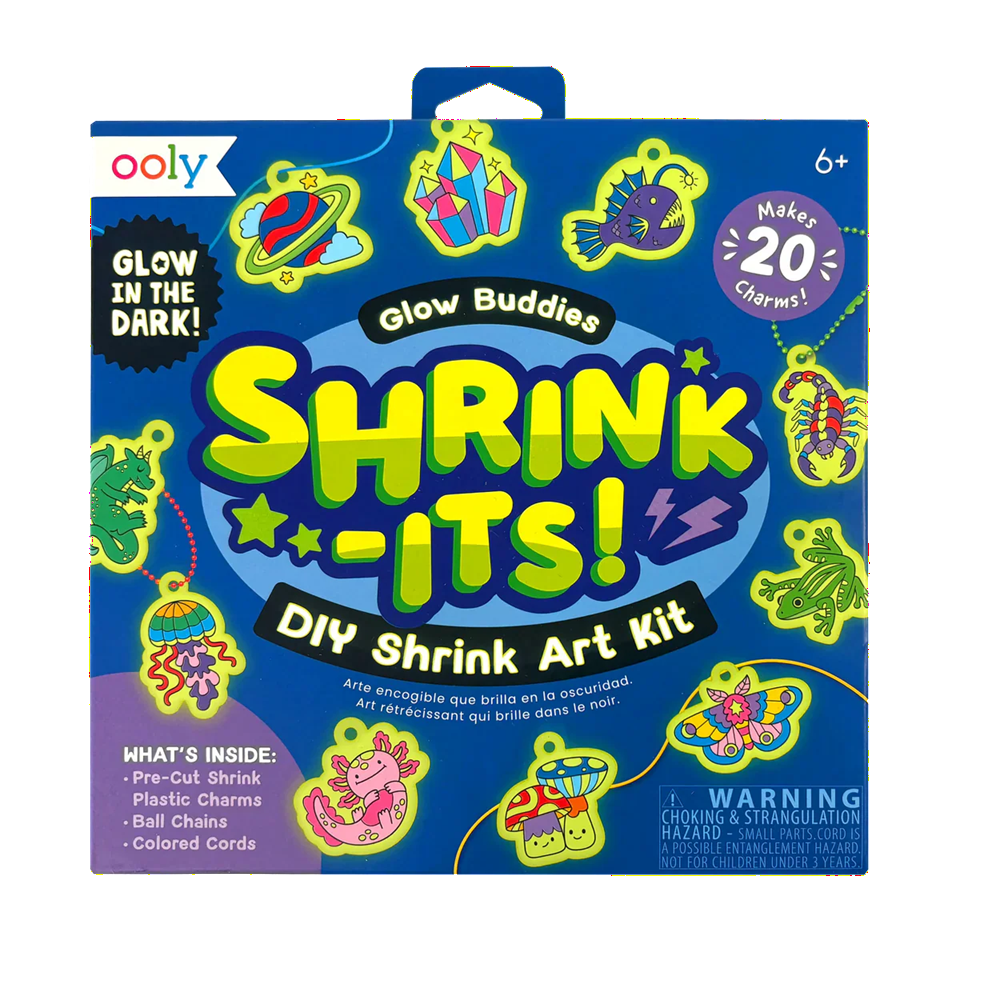 OOLY Shrink-Its DIY Shrink Art Kit - Glow Buddies (6+)