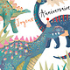 Louise Tiler Designs Joyeux Anniversaire (dino saying rrr)