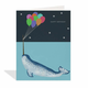 Half Penny Postage Happy Birthday (narwhal)