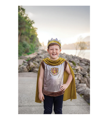 Great Pretenders Sir Wolfheart Tunic, Cape & Crown, Size 5-6