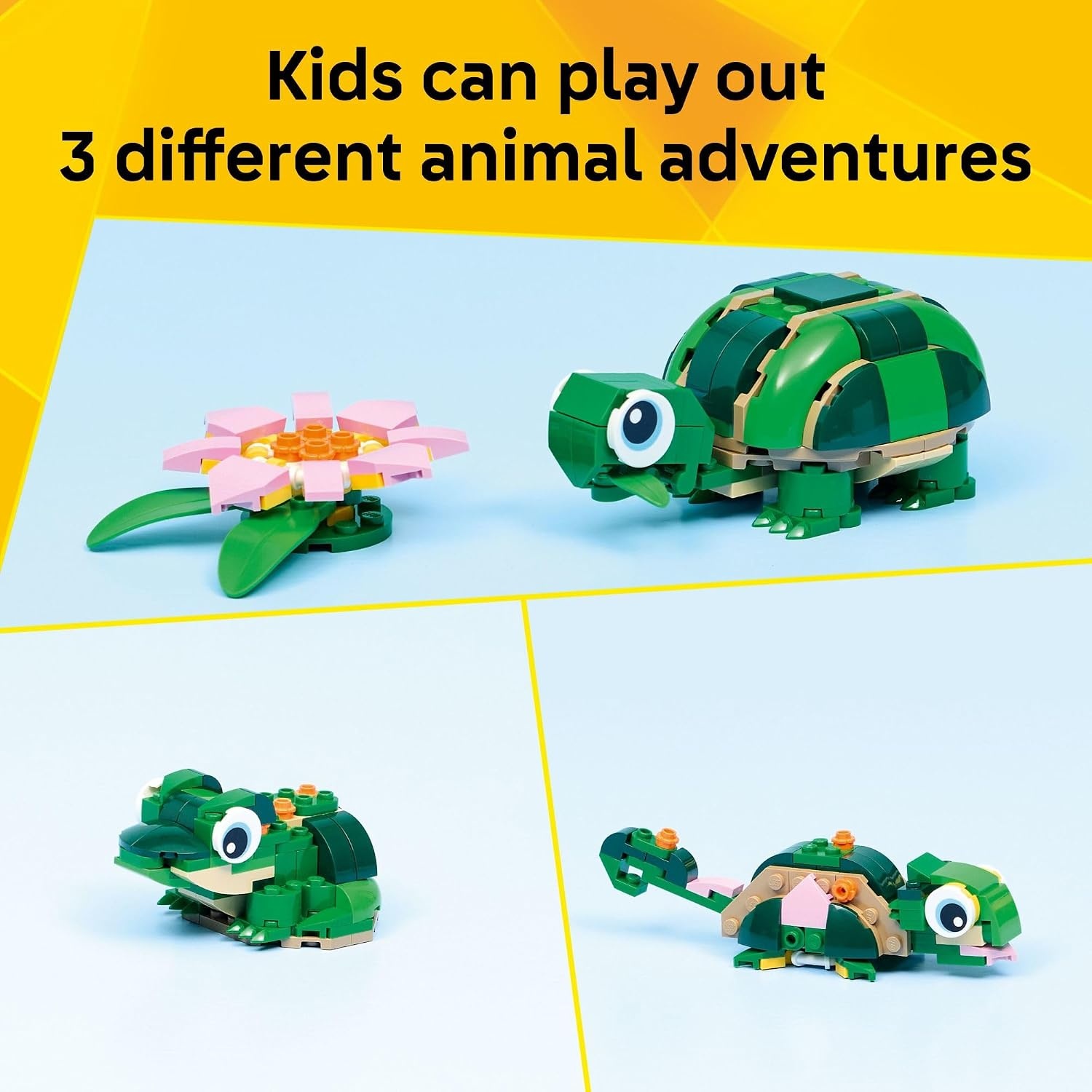 Lego Lego CREATOR 31377 3-in-1 Turtle/Frog/Chameleon (124pcs) 7+