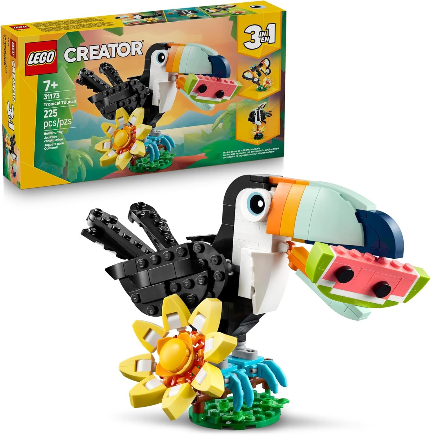 Lego Lego CREATOR 31173  3-in-1  Tropical Toucan/Butterfly/Fish (225pcs) 7+