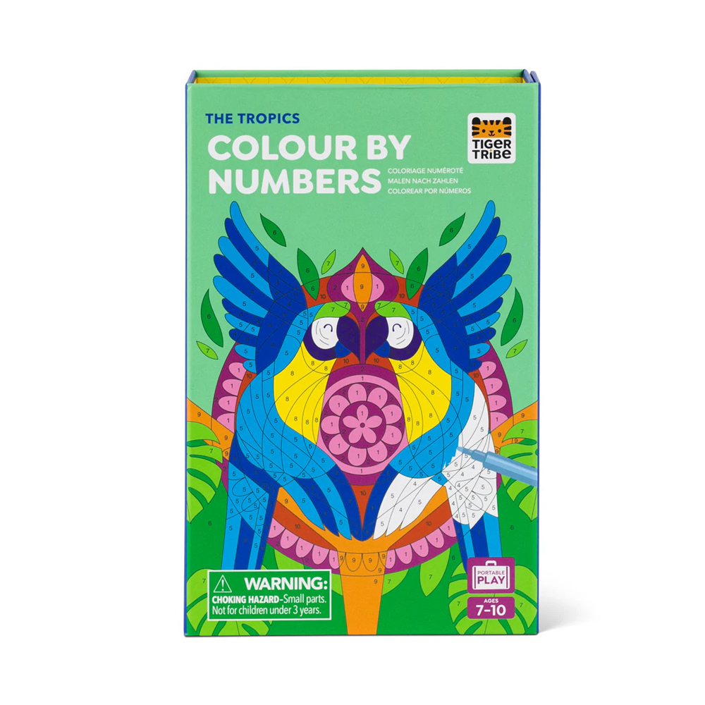 Tiger Tribe Tiger Tribe Colour By Numbers - The Tropics (7+)