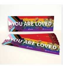 Transpainter You Are Loved Rainbow Bumper Sticker