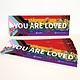 Transpainter You Are Loved Rainbow Bumper Sticker