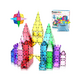 Picasso Tiles Magnetic Tiles Building Set with Car Base - 61 pcs (3+)