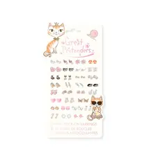 Great Pretenders Kitty Cat Sticker Earrings
