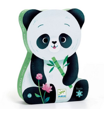 djeco Silhouette Puzzle (24 pcs) - Leo the Panda (3+)
